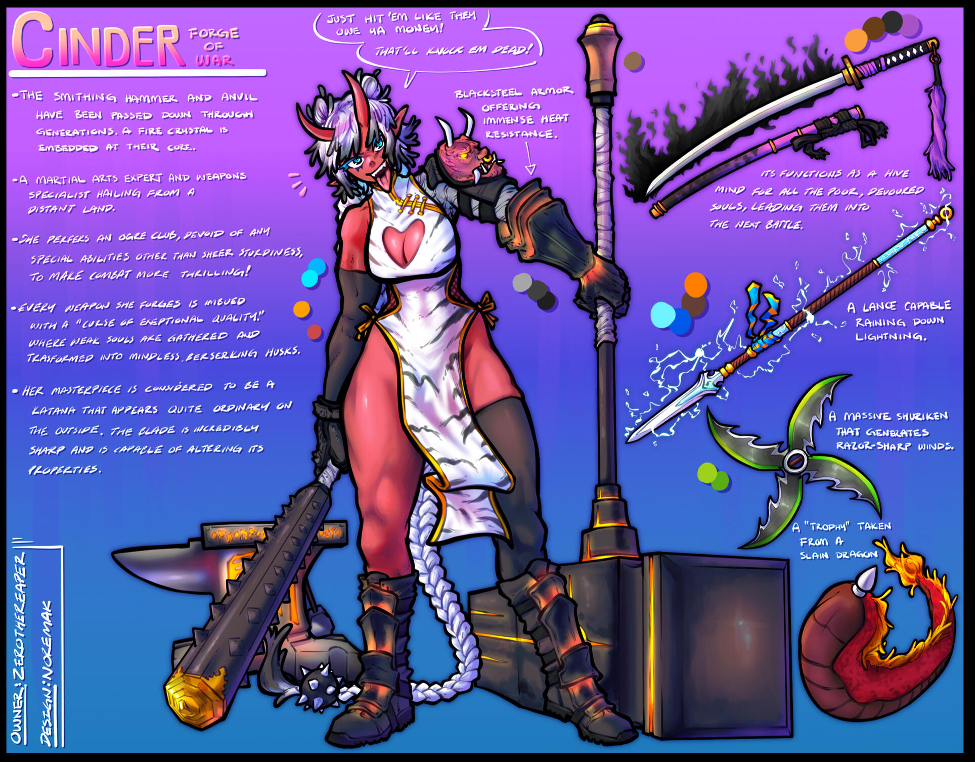 Spread Page Render - Character Design $200